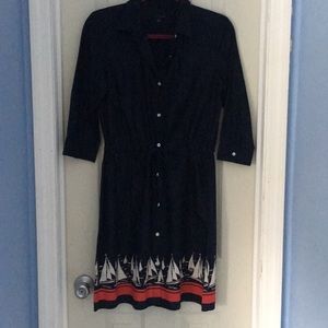 Tommy Hilfiger 3/4 sleeve tie waste dress